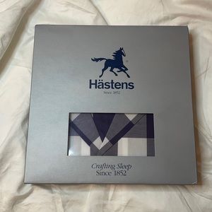 NIB Hästens blue-check pajamas, adult L (unisex), unopened/still in box